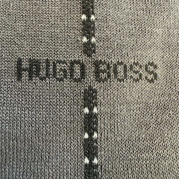 6 Hugo Boss Dark Gray Men's Dress Socks - Picture 5 of 5
